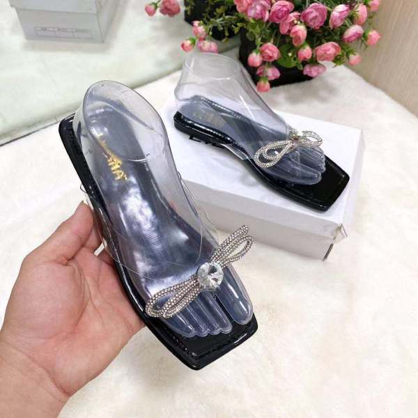 Colorful rhinestone strip ladies sandals S645072499311