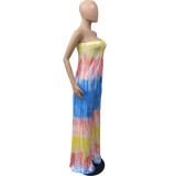 Casual tie-dye jumpsuit Q7200