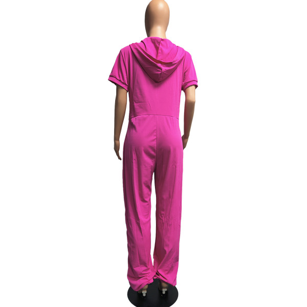 Deep V plus size 5XL jumpsuit Q7186