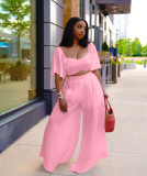 Fashion casual suit solid color loose three-piece suit Q7206