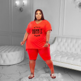 Two-piece large size 5XL fashion casual suit Q7197