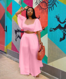 Fashion casual suit solid color loose three-piece suit Q7206