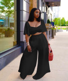 Fashion casual suit solid color loose three-piece suit Q7206