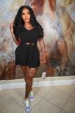 Fashion casual suit irregular sports two-piece suit Q7175