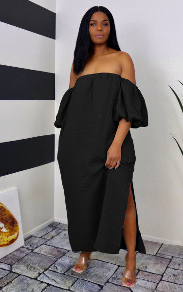 Sexy imitation cotton dress Q7180