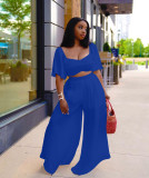 Fashion casual suit solid color loose three-piece suit Q7206