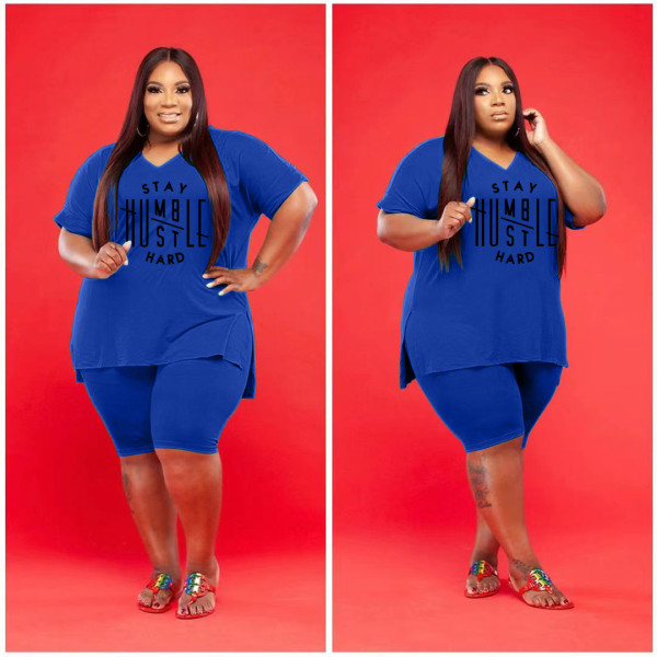 Two-piece large size 5XL fashion casual suit Q7197