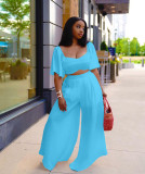 Fashion casual suit solid color loose three-piece suit Q7206