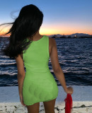 Vest solid color dress TC066