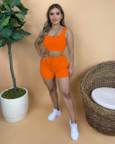 Solid color vest sports suit TC082