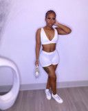 Slim sports vest two-piece suit TC076