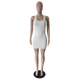 Vest solid color dress TC066