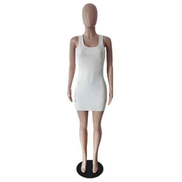 Vest solid color dress TC066
