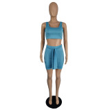 Slim sports vest two-piece suit TC080