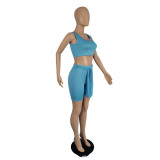 Slim sports vest two-piece suit TC080