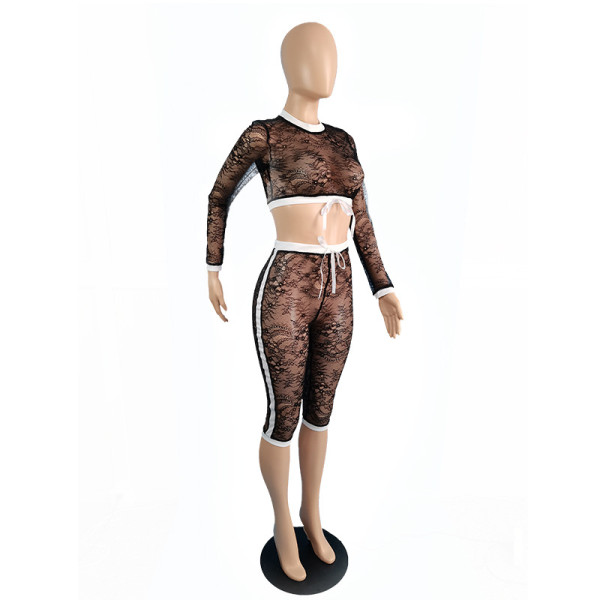 Casual lace sexy two-piece suit TC077