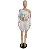 Round neck 5X large size casual sexy suit TC069