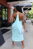 Irregular ruffle dress Q77210
