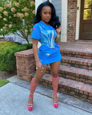 Women's classic print short sleeve TC065