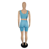 Slim sports vest two-piece suit TC080