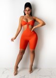 Oversized women's net yarn flocking pattern bodysuit one-piece pants AJ4334
