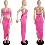 Sexy two-piece casual beach swimwear L208