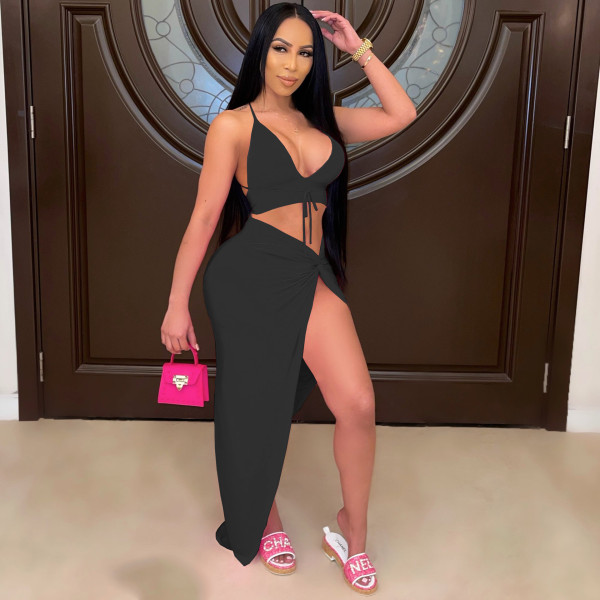 Sexy two-piece casual beach swimwear L208