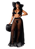 Mesh see-through beach skirt half skirt women's clothing AJ4341