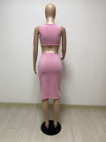 Tight-fitting sleeveless sexy backless dress DY1070