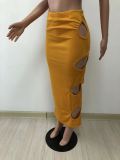Ripped bottom skirt DY1068