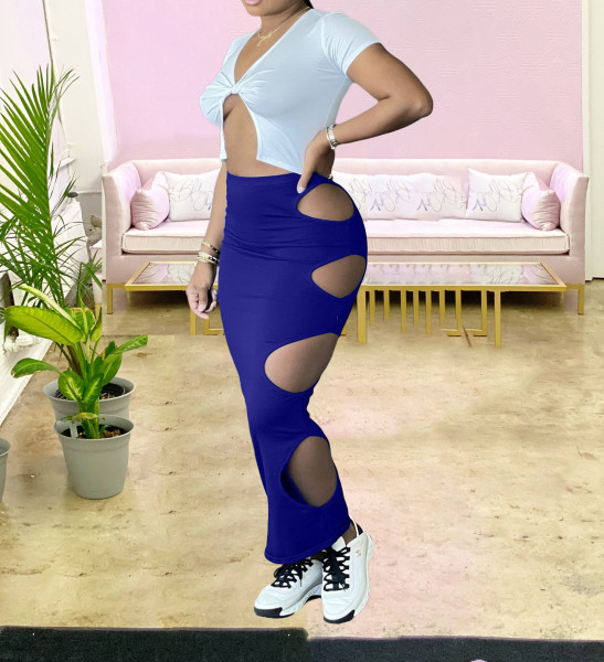 Ripped bottom skirt DY1068