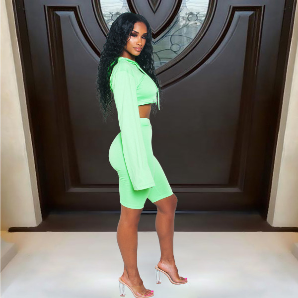 Fashion trumpet sleeve women's suit DY1058