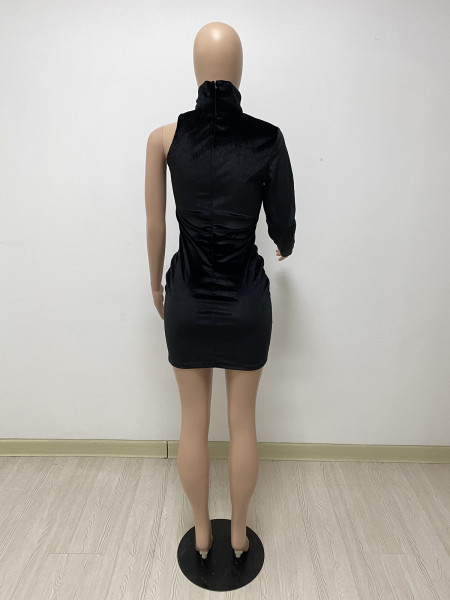 Hot one-shoulder sexy fashion one-piece dress DY1063
