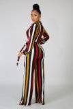 Fashion digital printing V-neck women's jumpsuit SMR10324 