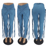 Lace rope jeans M6522