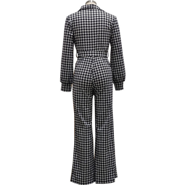 Fashion digital printing V-neck women's jumpsuit SMR10324 