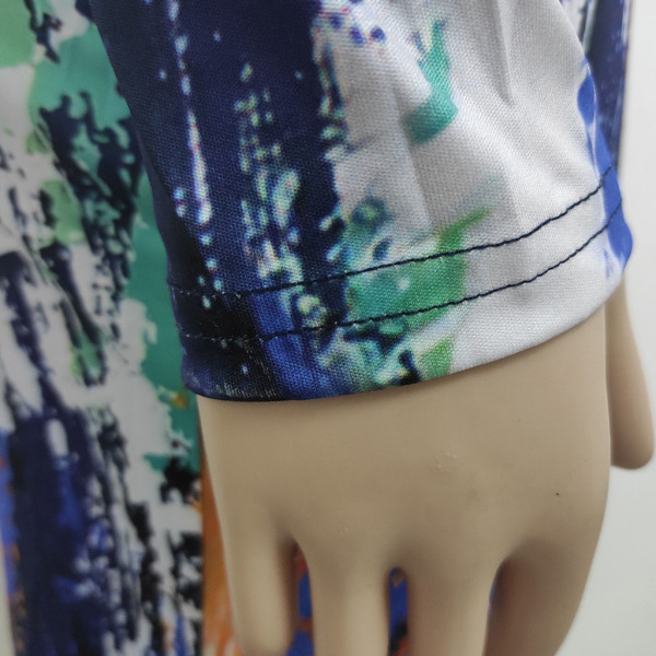 Sexy fashion digital printed slim women's one-piece dress SMR10444