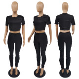 Pants with crease pockets + two-piece jacket M6523