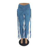 Lace rope jeans M6522