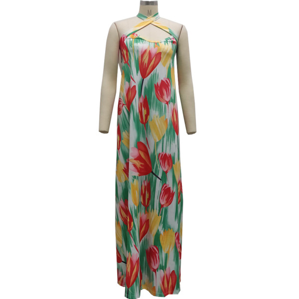 Fashion digital printing women's dress SMR10310