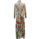 Fashion digital printing women's dress SMR10310