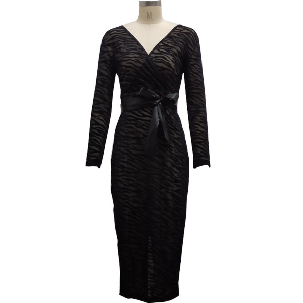 Fashion nightclub high stretch mesh dress SMR10308