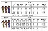 Printed wave pattern tank top dress M6536