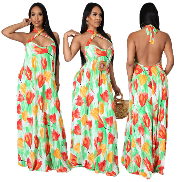 Fashion digital printing women's dress SMR10310