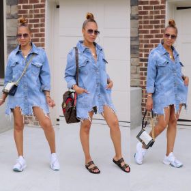 Fashion women's denim jacket SMR10251