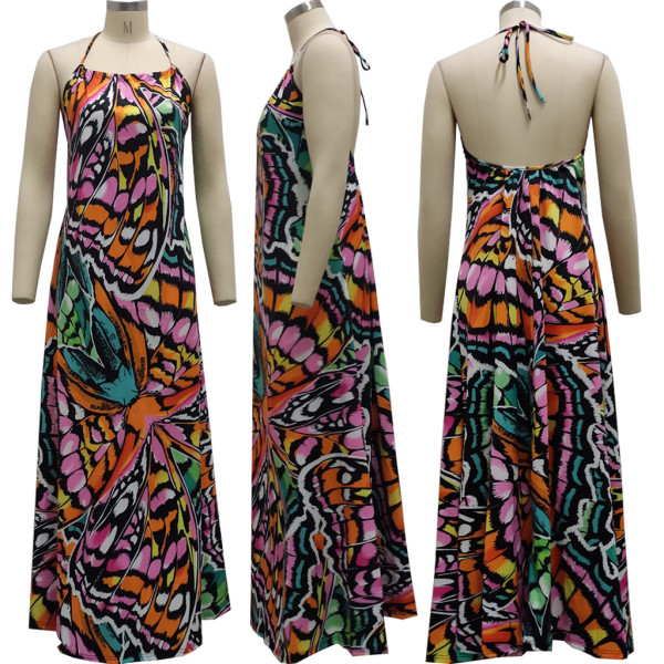 Fashion digital printing women's dress SMR10309