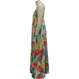 Fashion digital printing women's dress SMR10310
