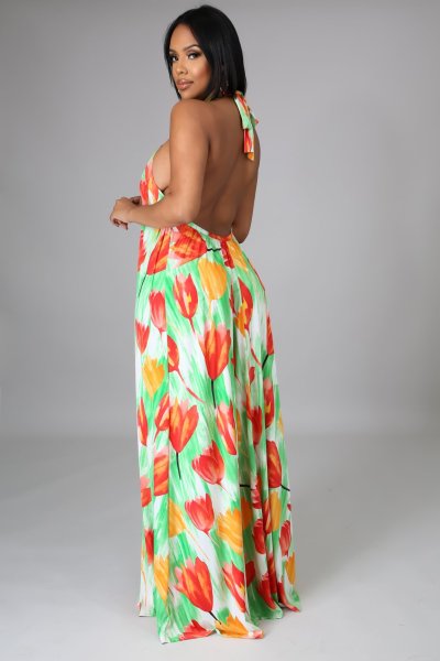 Fashion digital printing women's dress SMR10310