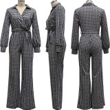 Fashion digital printing V-neck women's jumpsuit SMR10324 