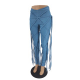 Lace rope jeans M6522
